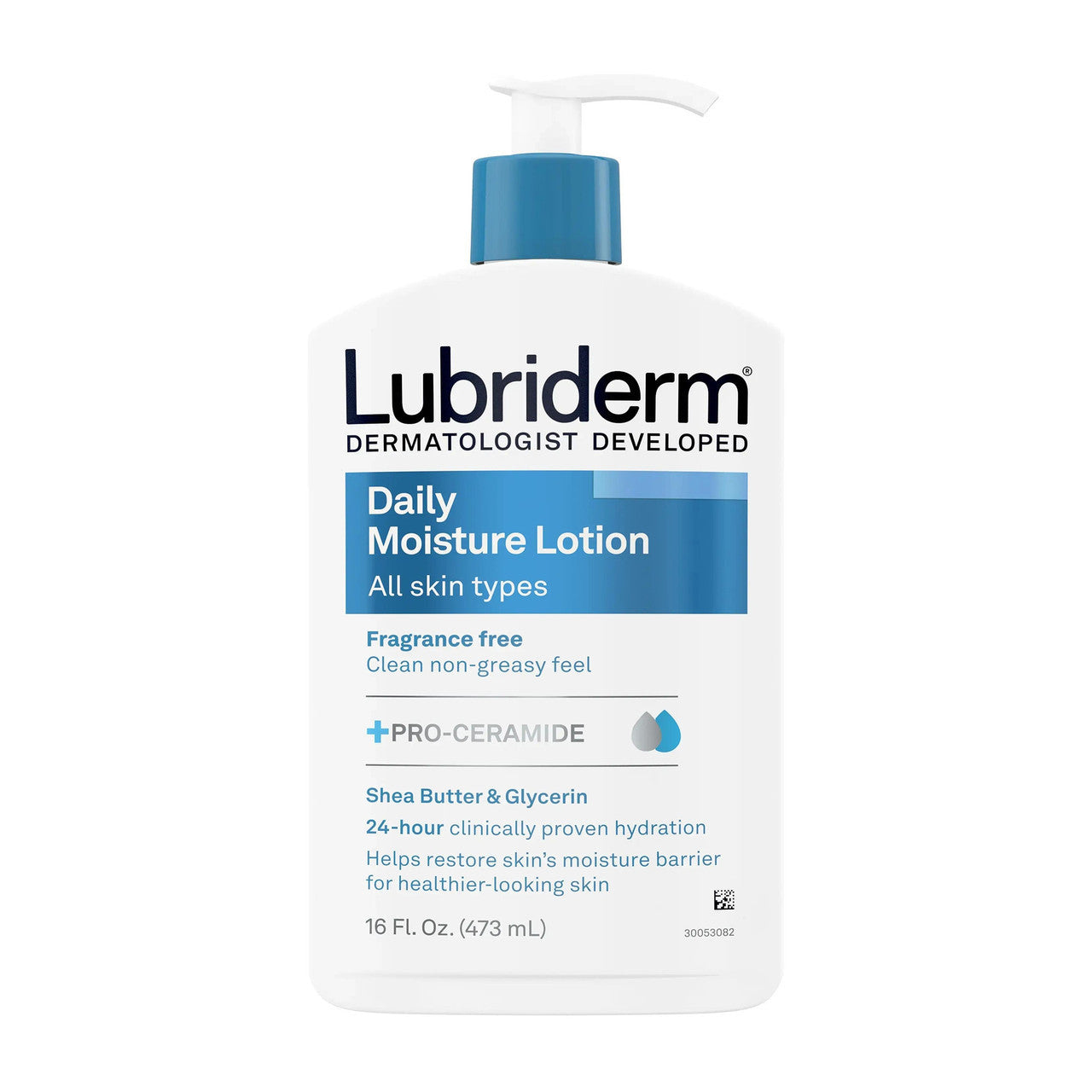 180802 - Lubriderm - Lubriderm 16 oz. Pump Bottle Unscented Lotion Pack of 1, (EA)
