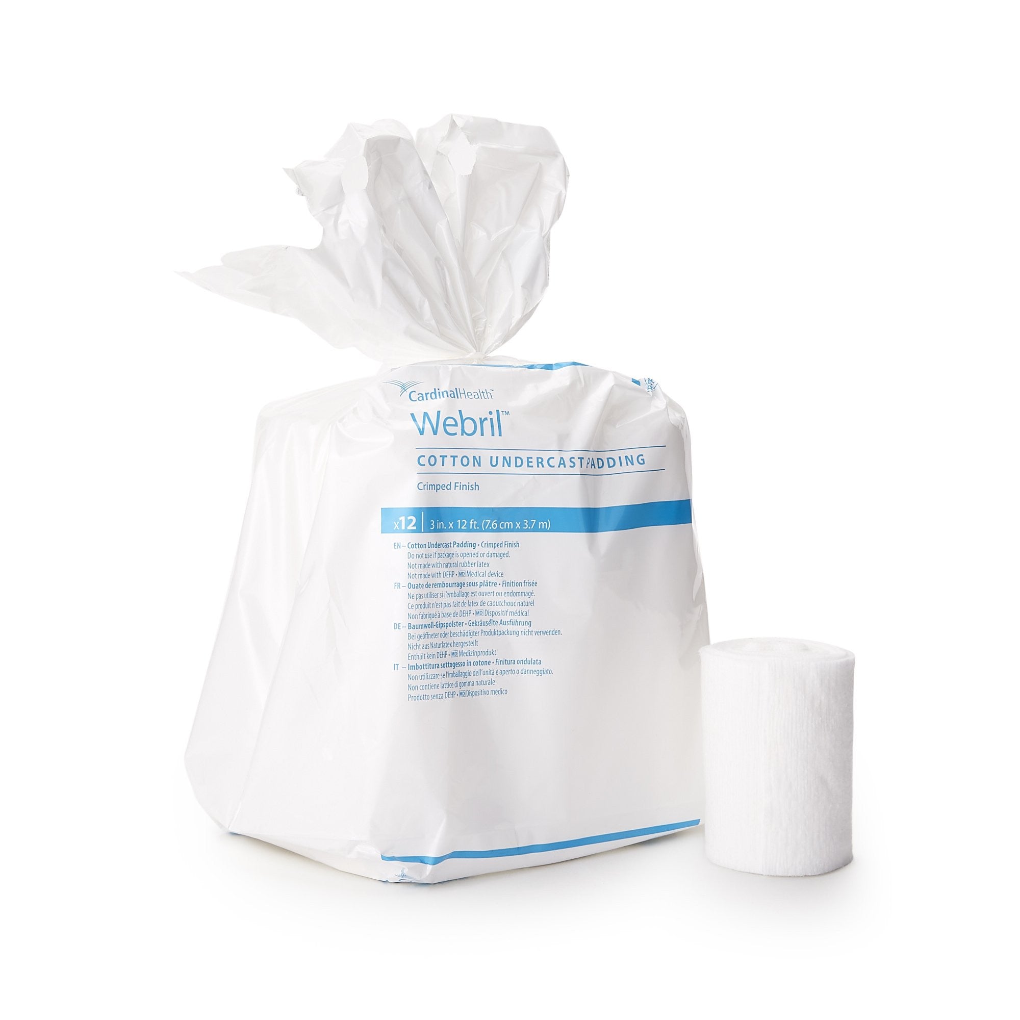 10064 - Webril - Cast Padding Undercast Webril 6 Inch x 4 Yard Cotton NonSterile 3489 Case of 36, (CS)