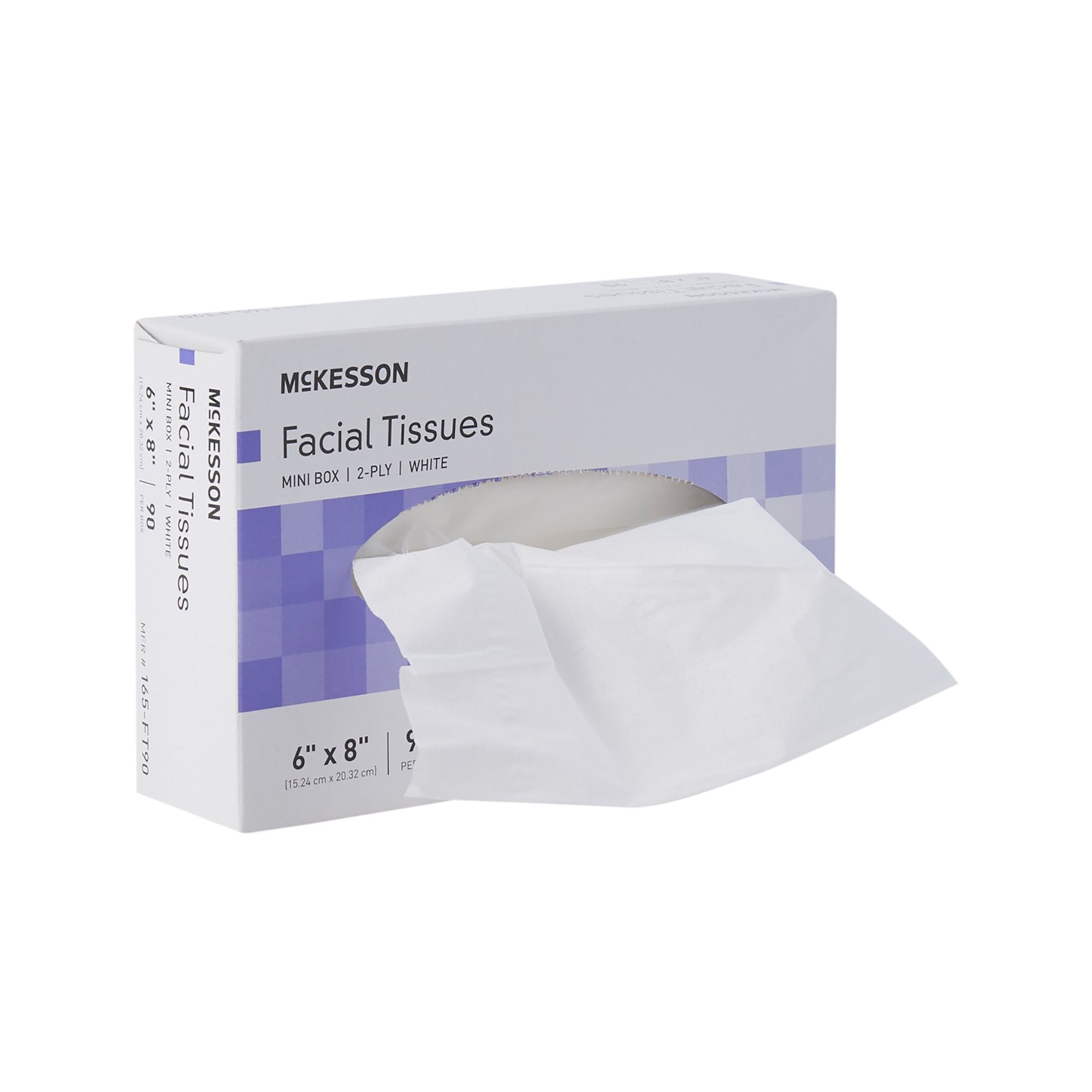 1040598 - McKesson - McKesson Facial Tissue, 6 X 8", Flat Box, 90 Counts per Box, Box of 90, (BX)