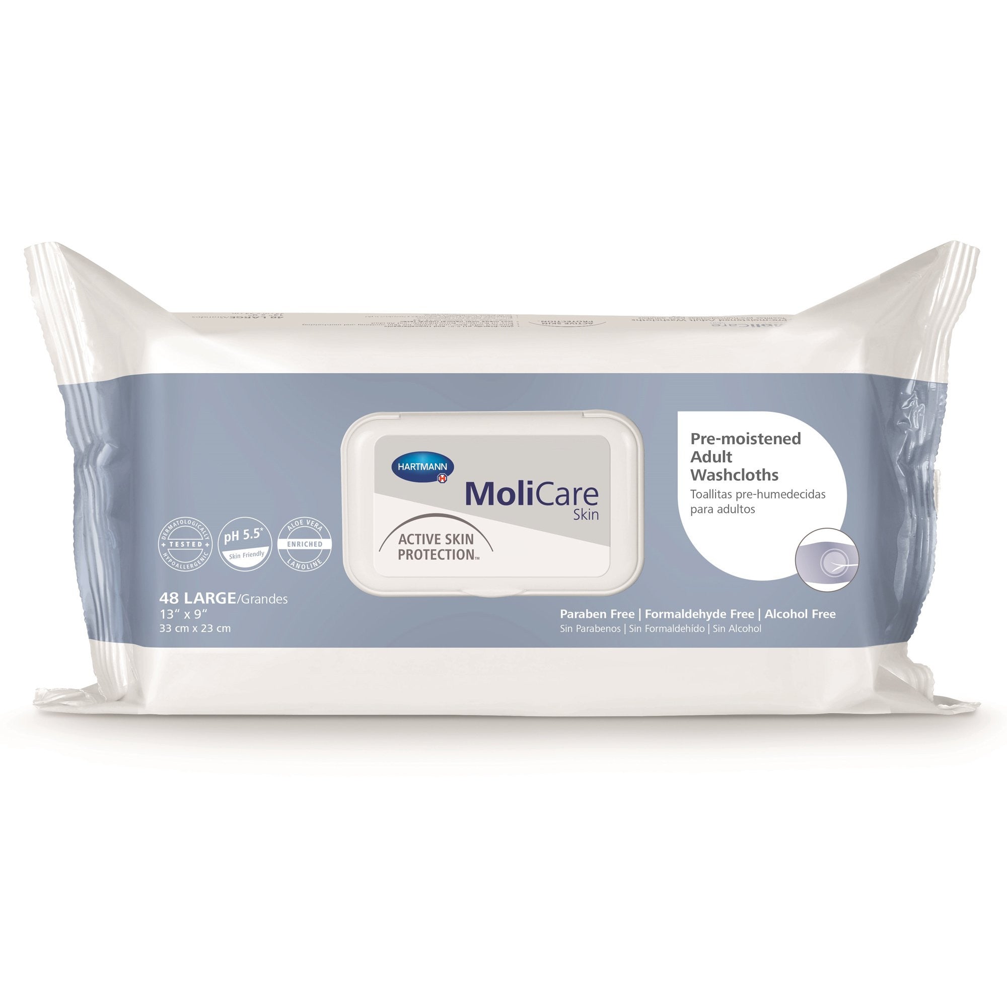 1062478 - MoliCare - Personal Cleansing Wipe MoliCare Skin, 225600 Case of 576, (CS)