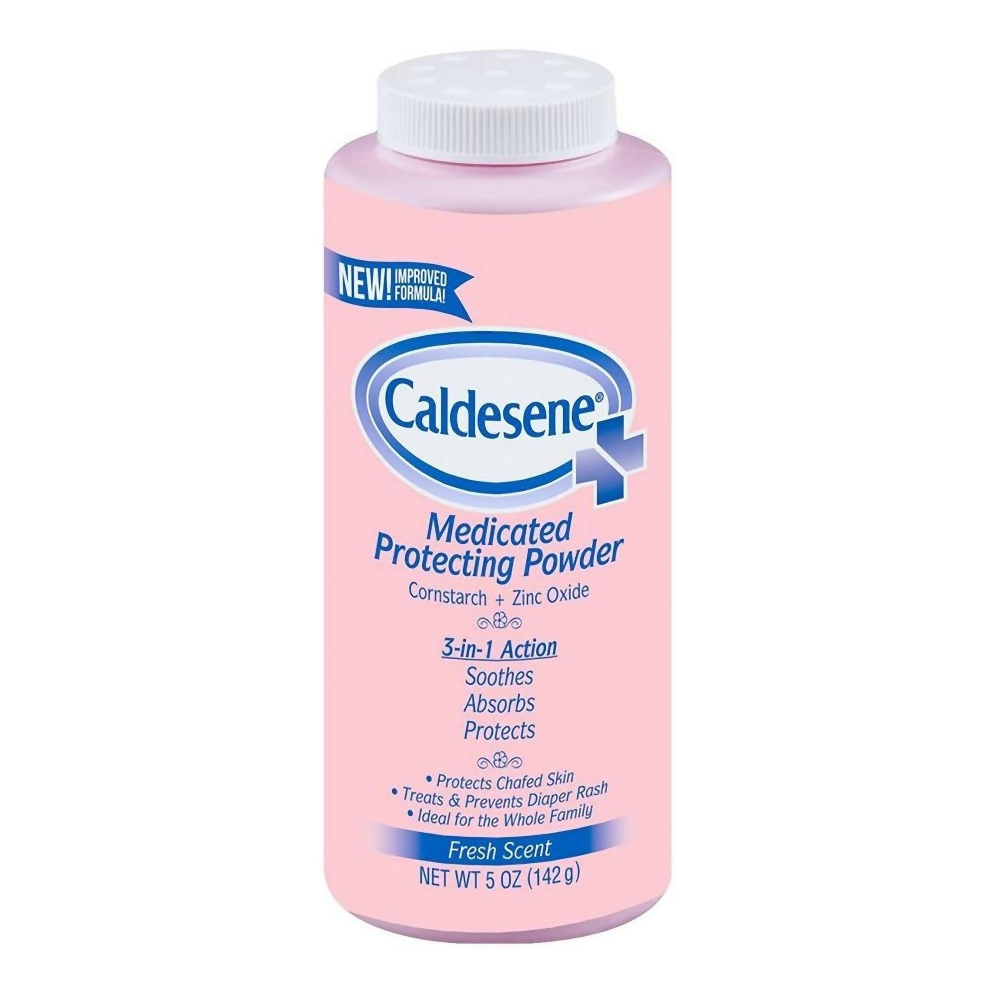 1064972 - - Body Powder Caldesene Medicated Protecting 5 oz. Fresh Scent Shaker Bottle 81% Cornstarch / 15% Zinc Oxide Pack of 1, (EA)
