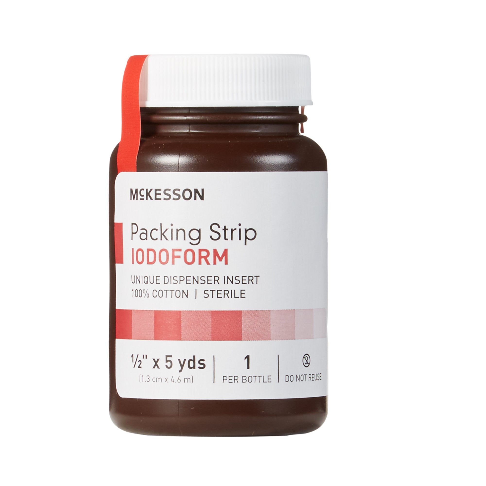 470441 - McKesson - McKesson Wound Packing Strip Iodoform 1/2 Inch X 5 Yard Sterile Antiseptic, 61-59245, Case of 12, (CS)