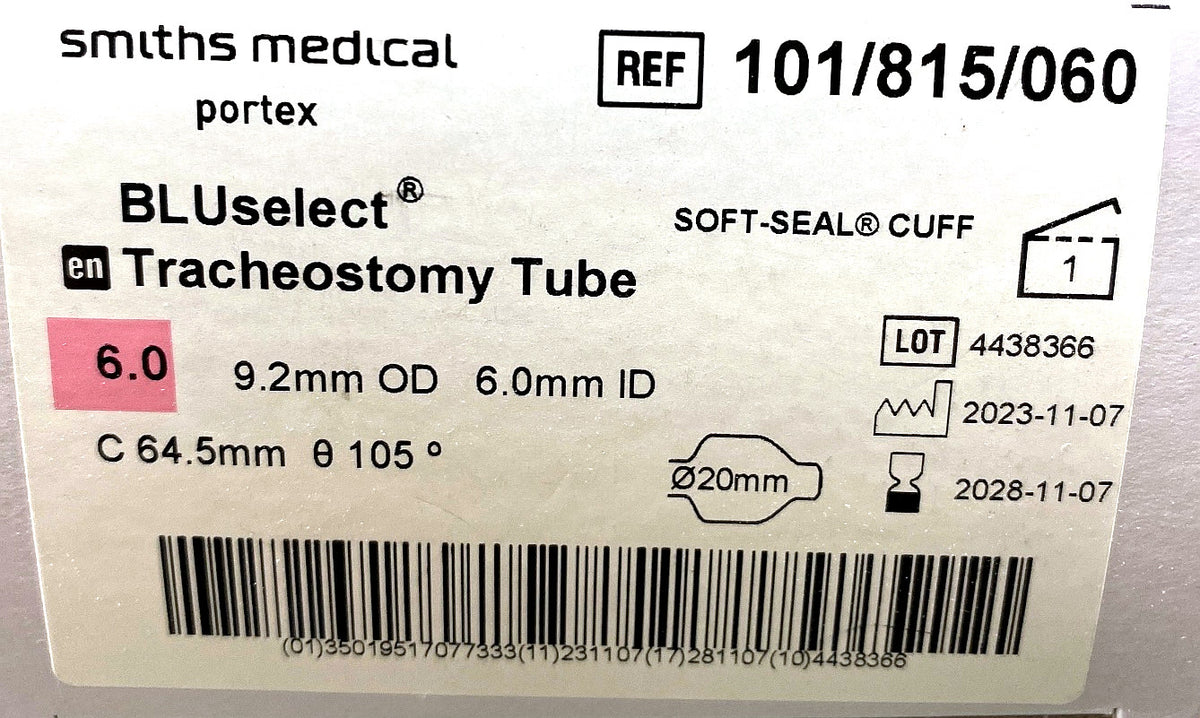 101/815/060 - SMITHS MEDICAL - Portex, (BX/1)