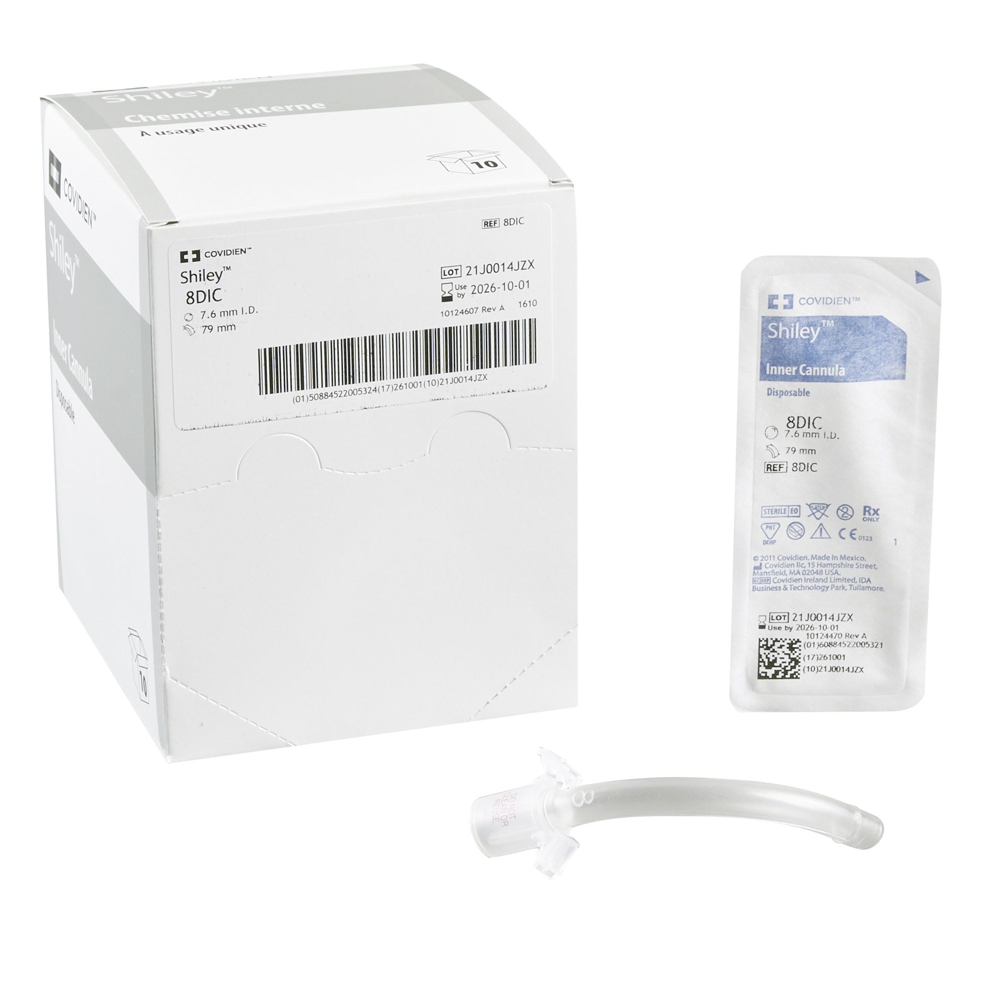 236052 - Shiley - Shiley Spare Inner Cannula, 8DIC, Box of 10, (BX)