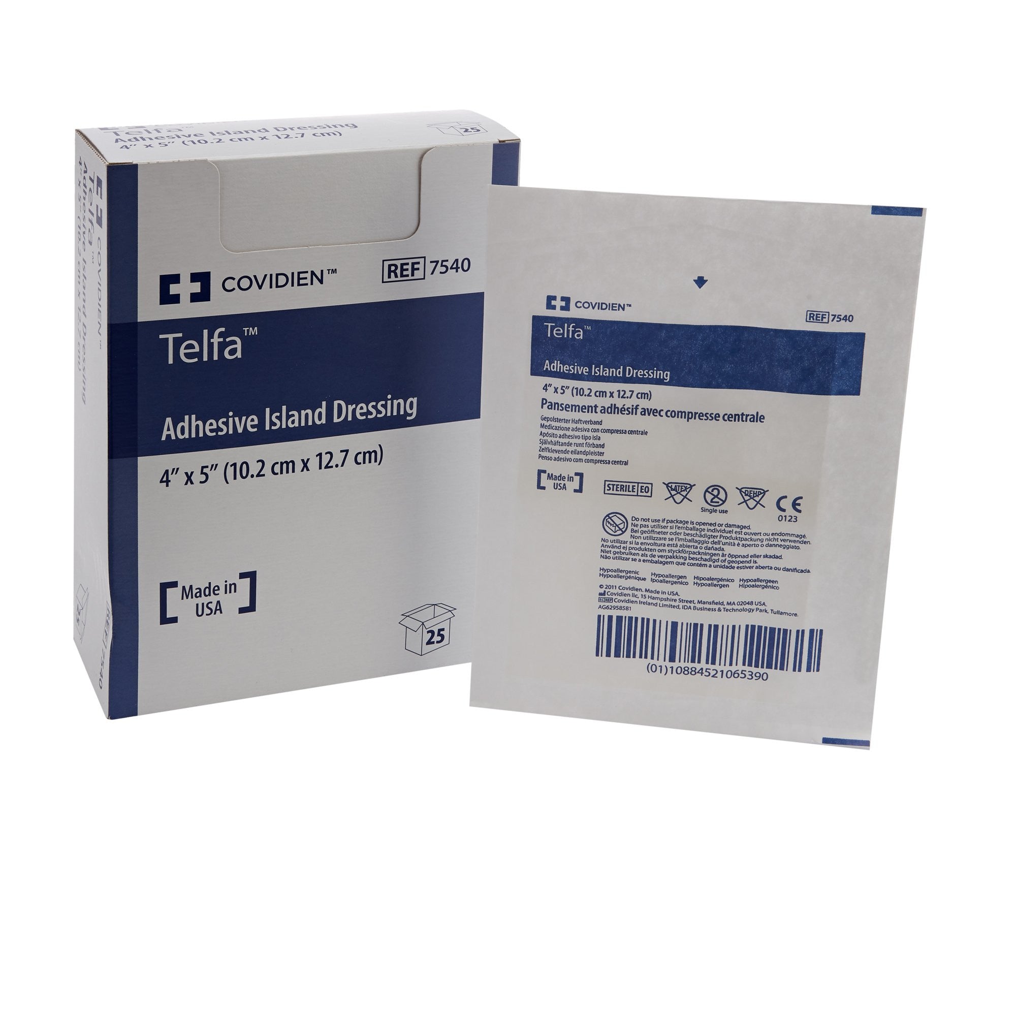 314019 - Telfa - Telfa Island Dressing 4 X 5 Inch Rectangle Sterile, 7540-, Pack of 1, (EA)