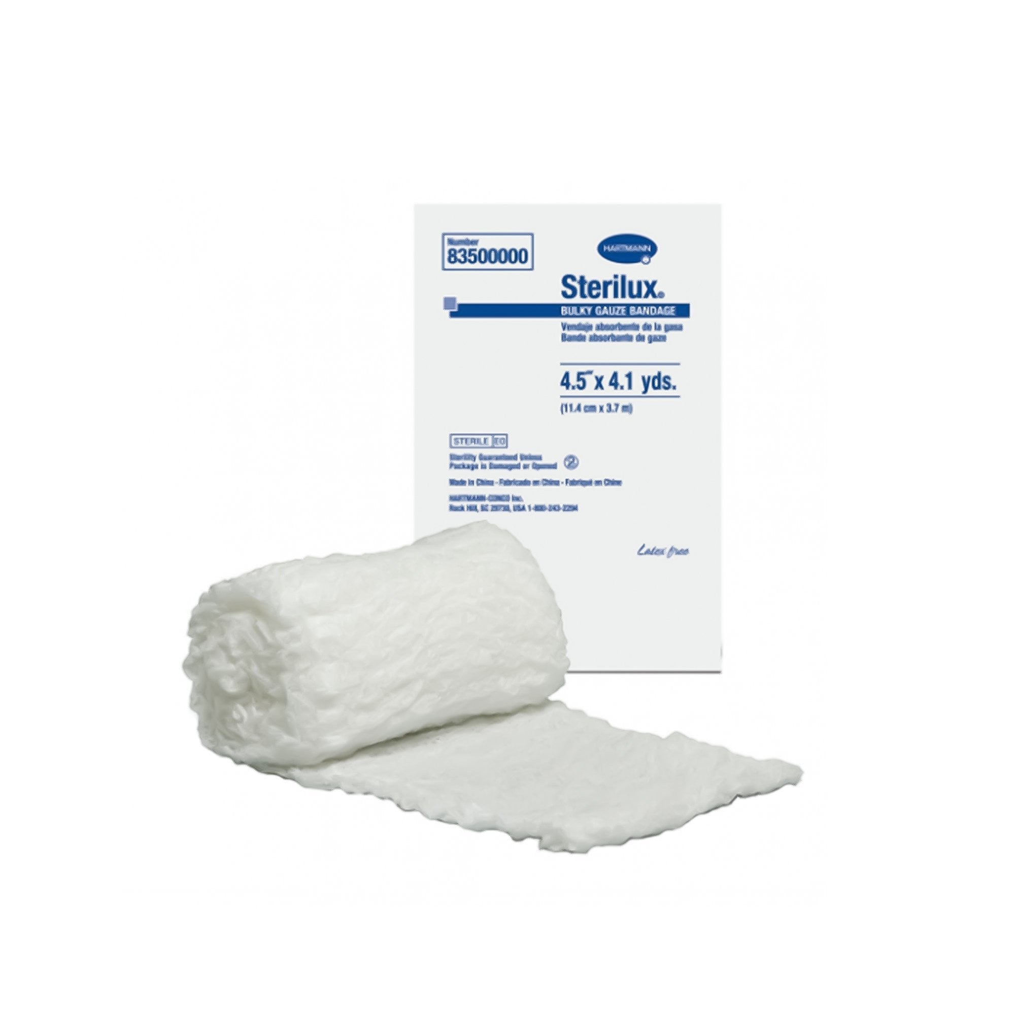 684176 - Sterilux - Sterilux Bulky Fluff Bandage Roll 4-1/2 Inch X 4-1/10 Yard 6-Ply Sterile 1 per Pouch, 83500000, Pack of 1, (EA)