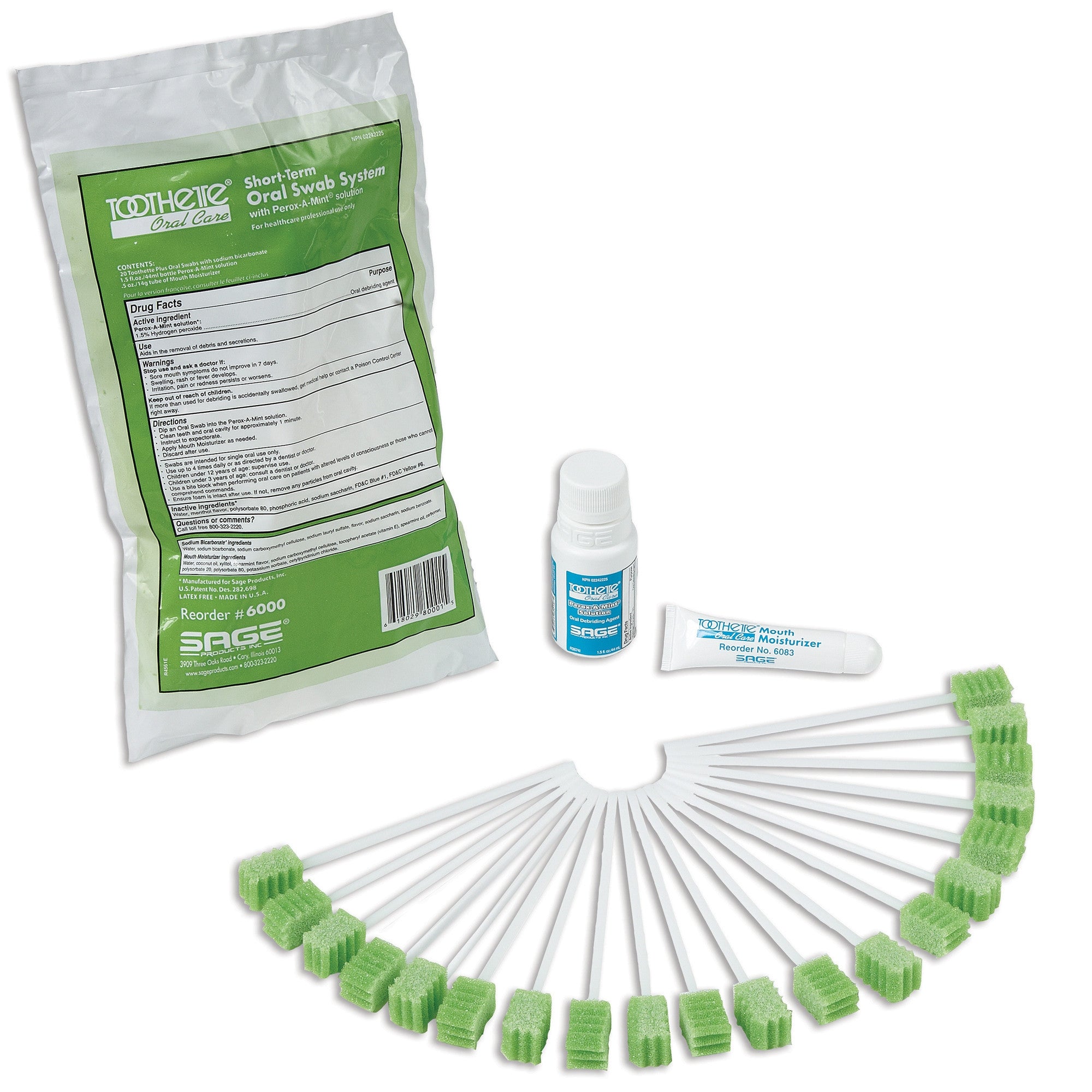 144405 - Toothette - Oral Swab Kit Toothette NonSterile 6000 Pack of 1, (EA)