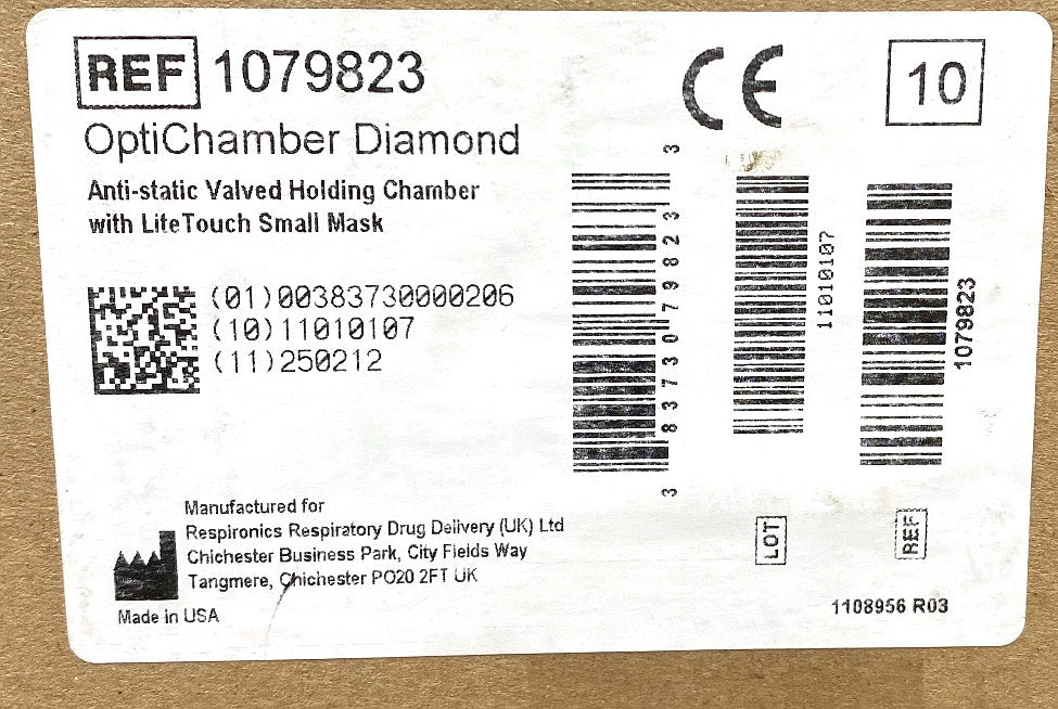 1079823 - RESPIRONICS - OC DIAMOND W SMALL MASK 10 PK- US, (BX/10)