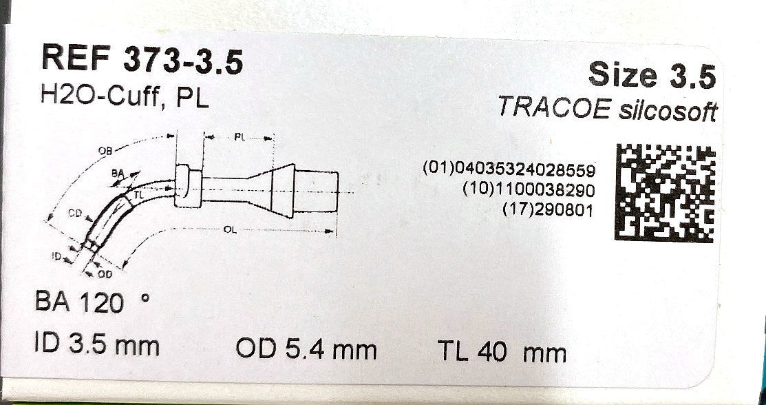 373-3.5 - TRACOE - Tracheostomy Tube for Children, (BX/1)