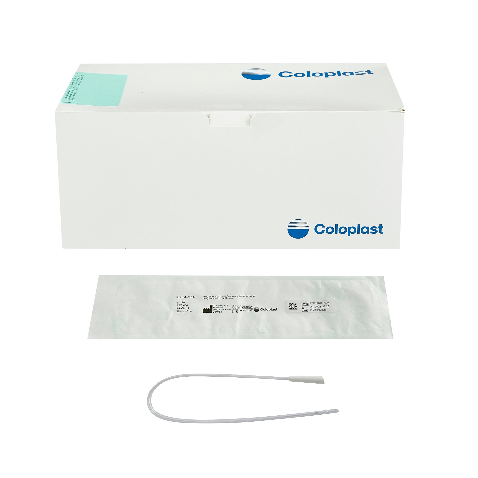 175312 - Coloplast - Urethral Catheter Self-Cath Straight Tip PVC 12 Fr. 16 in, 460 Box of 50, (BX)