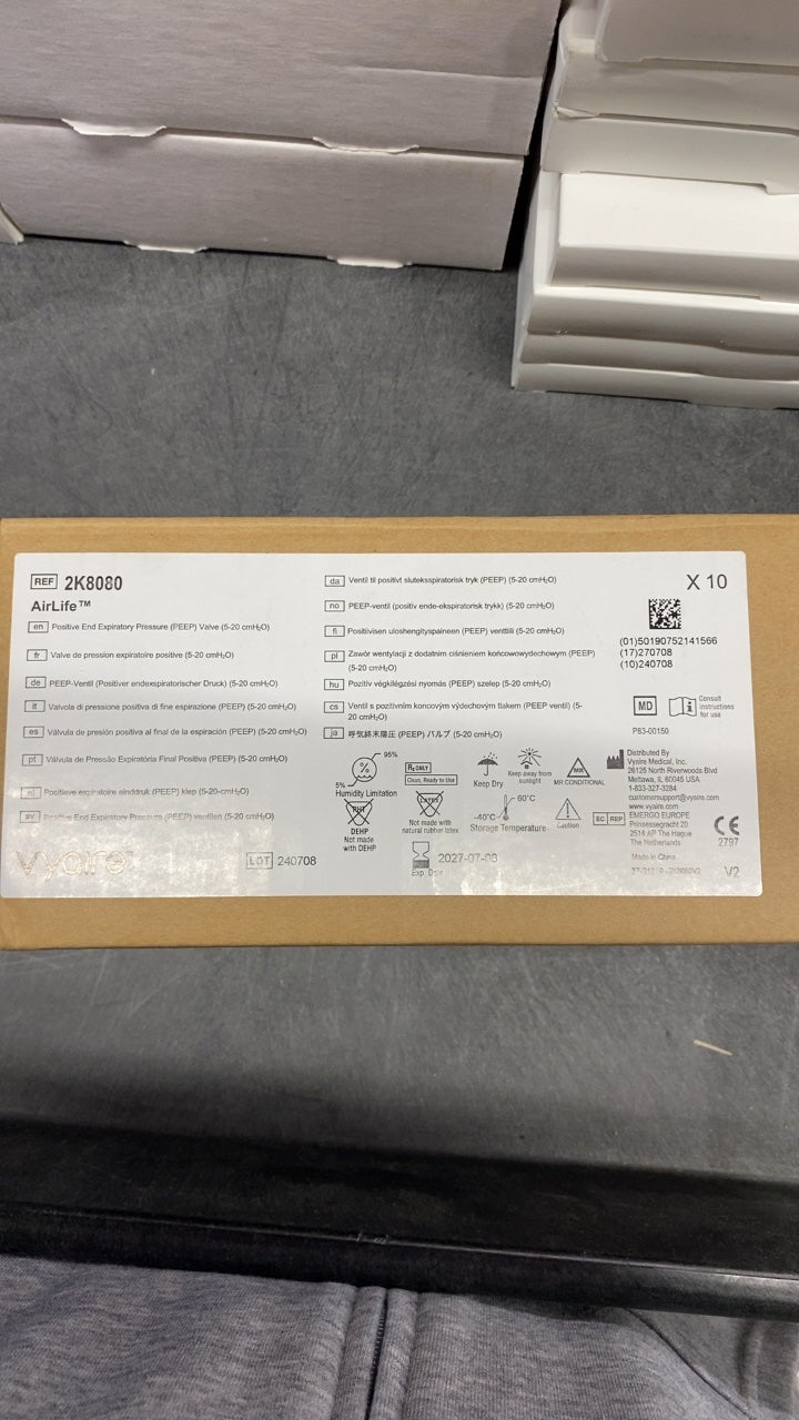 2K8080 - VYAIRE MEDICAL - Positive End Expiratory Pressure (PEEP) Valve (5-20 comH2O), (BX/10)