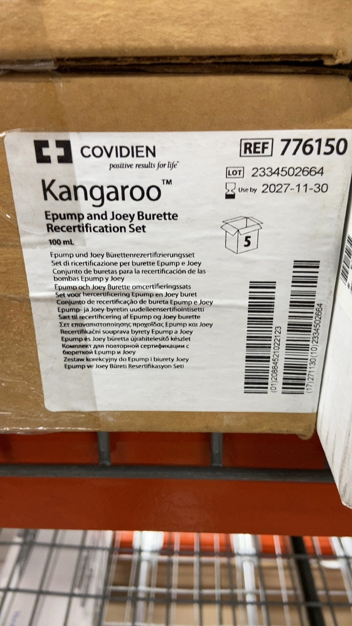 776150 - COVIDIEN - Kangaroo Epump and Joey Burette Recertification Set 100 mL, (BX/5)