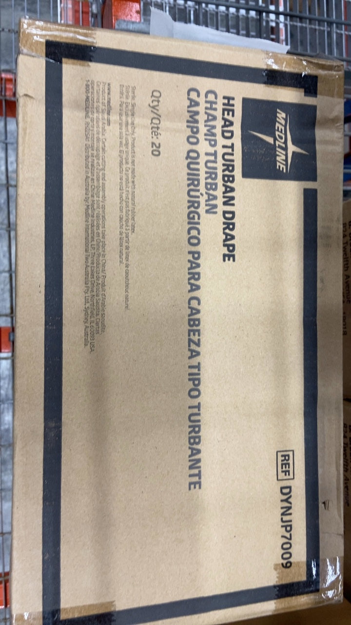 DYNJP7009 - MEDLINE - HEAD TURBAN DRAPE CAMPO TURBAN CAMPO QUIRURGICO PARA CABEZA TIPO TURBANTE, (BX/20)