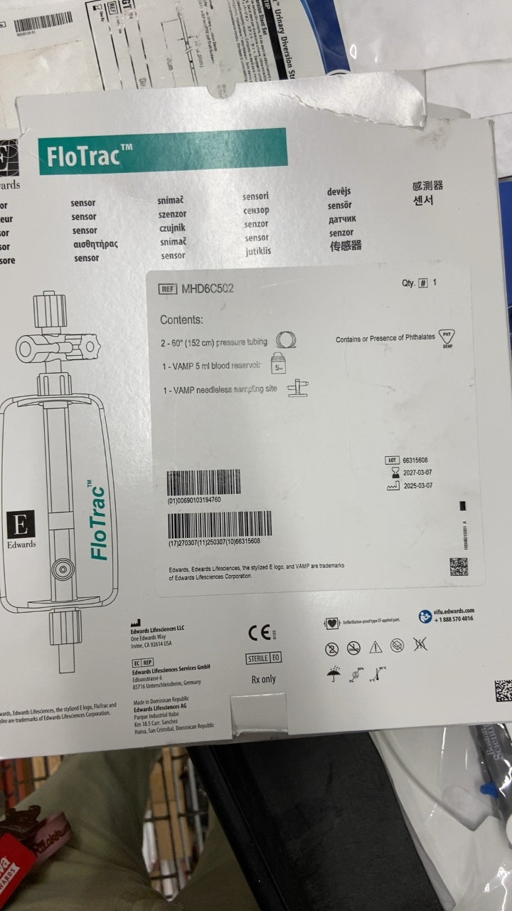 MHD6C502 - EDWARDS LIFESCIENCES - FloTrac sensor, (BX/1)