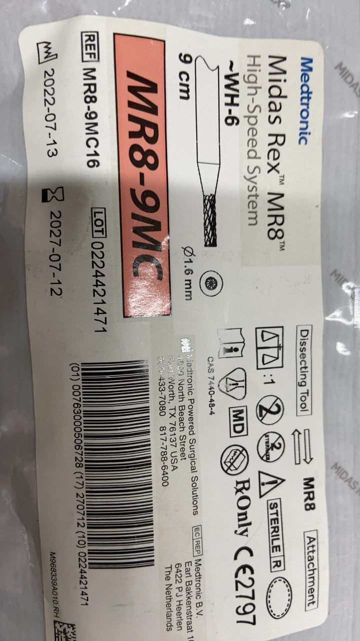 MR8-9MC16 - MEDTRONIC - Midas Rex MR8 Metal Cutter, 1.6 mm dia. x 6.4 mm Head Length, (EA/1)