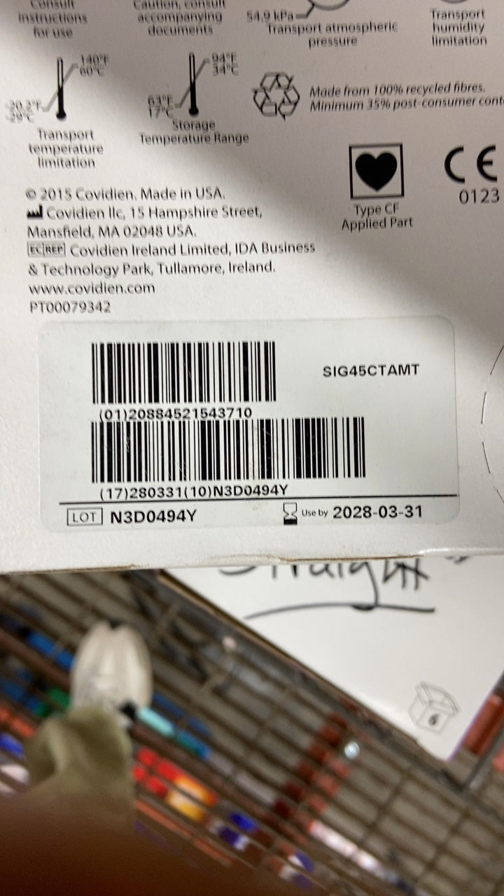 SIG45CTAMT - COVIDIEN - Tri-Staple 2.0 Single-Use Curved Tip Reload with Tri-Staple Technology, 45 mm Size, (BX/6)