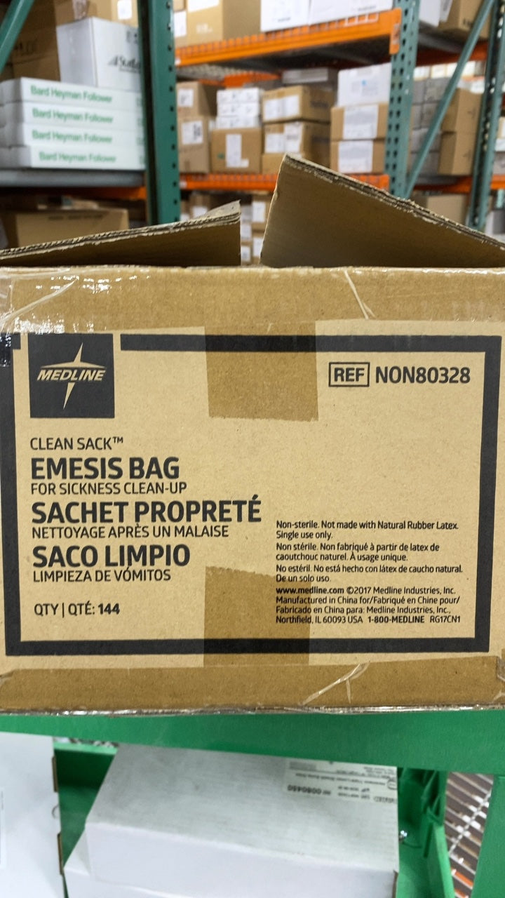 NON80328 - MEDLINE - CLEAN SACK EMESIS BAG FOR SICKNESS CLEAN-UP, (CS/144)