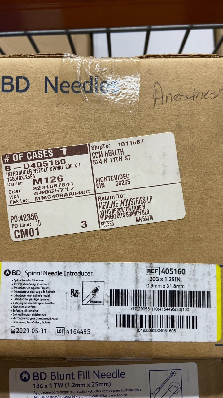 405160 - BD - BD Spinal Needle Introducer 20G x 1.25IN, (CS/100)