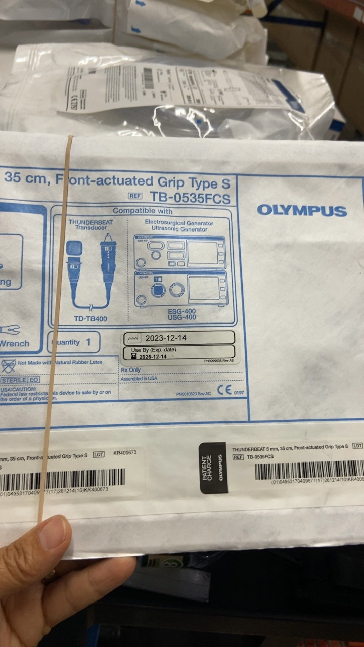 TB-0535FCS - OLYMPUS - Front-Actuated Grip Thunderbeat Handpiece, 5 mm dia. x 35 cm Length, (BX/5)