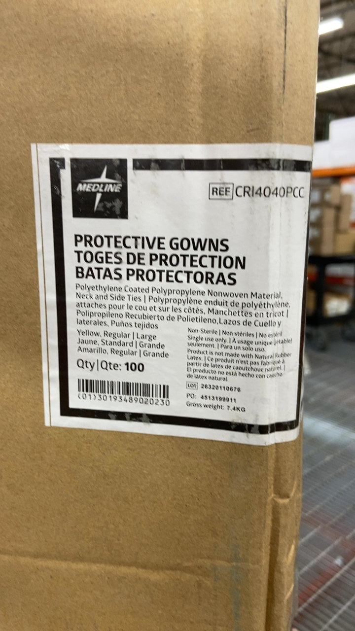 CRI4040PCC - MEDLINE - PROTECTIVE GOWNS, (CS/100)