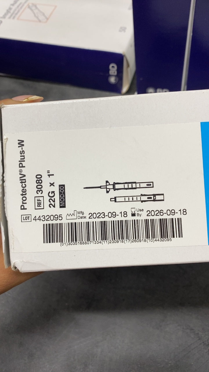 3080 - SMITHS MEDICAL - Protecth® Plus-W 22G x 1", (BX/50)