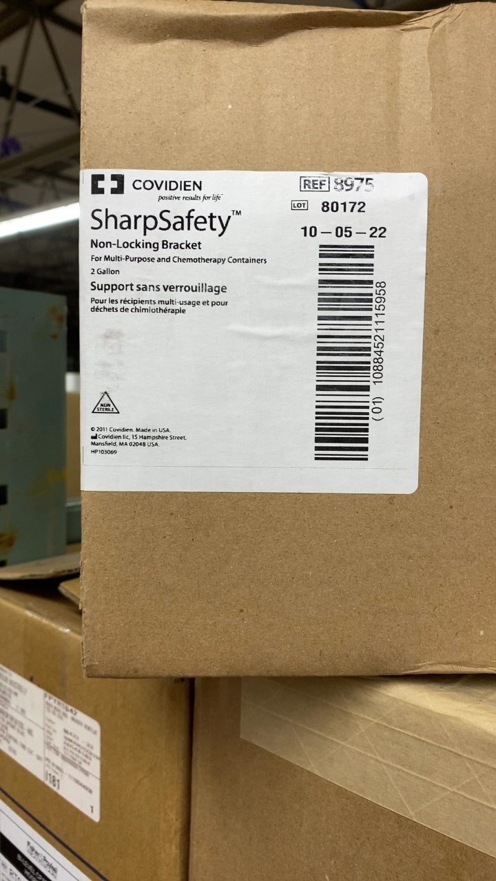 8975 - COVIDIEN - SharpSafety Non-Locking Bracket For Multi-Purpose and Chemotherapy Containers 2 Gallon, (CS/2)