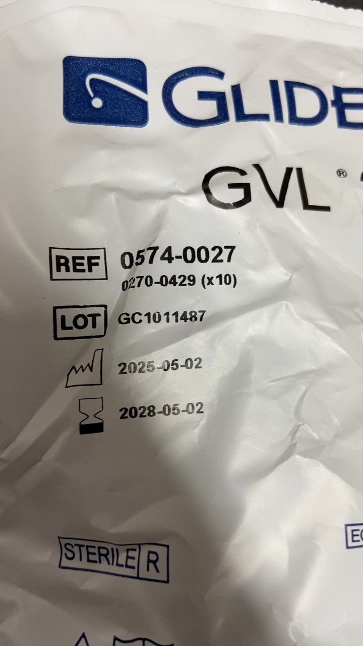 0574-0027 - VERATHON MEDICAL - GlideScope GVL 2 Stat Video Laryngoscope, (BX/10)