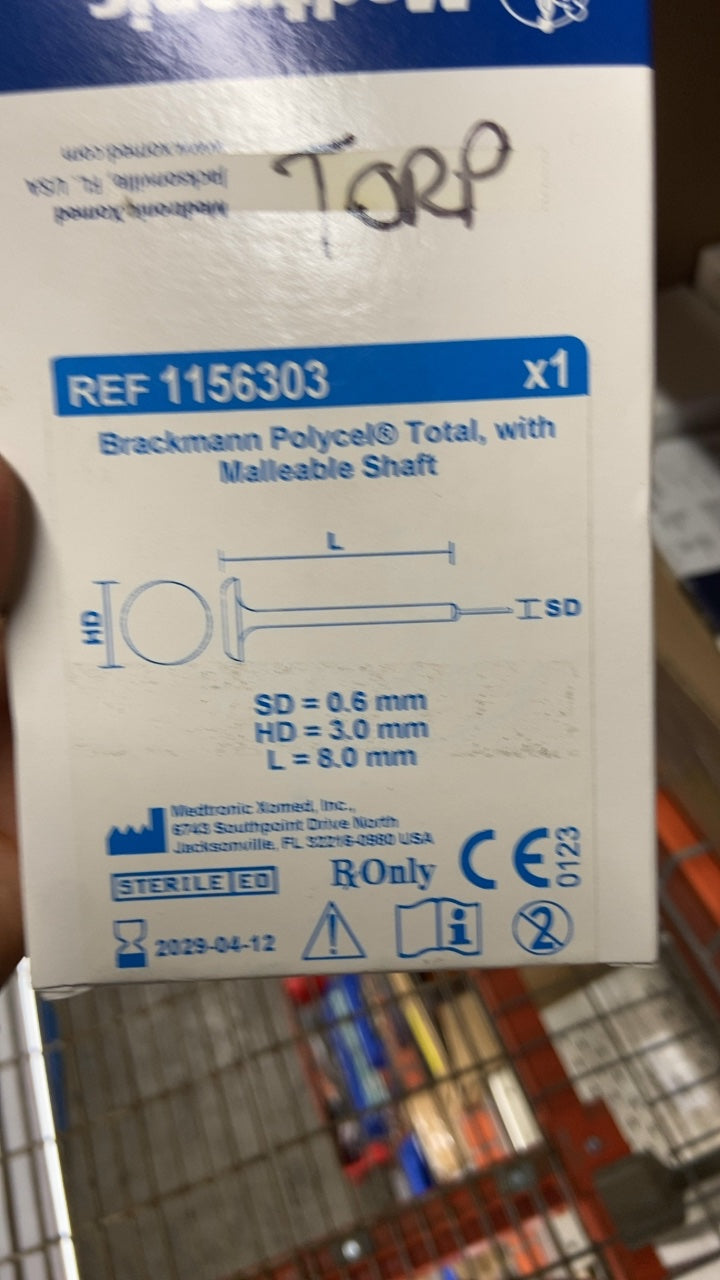 1156303 - MEDTRONIC - Brackmann Polycel® Total, with Malleable Shaft, (BX/1)