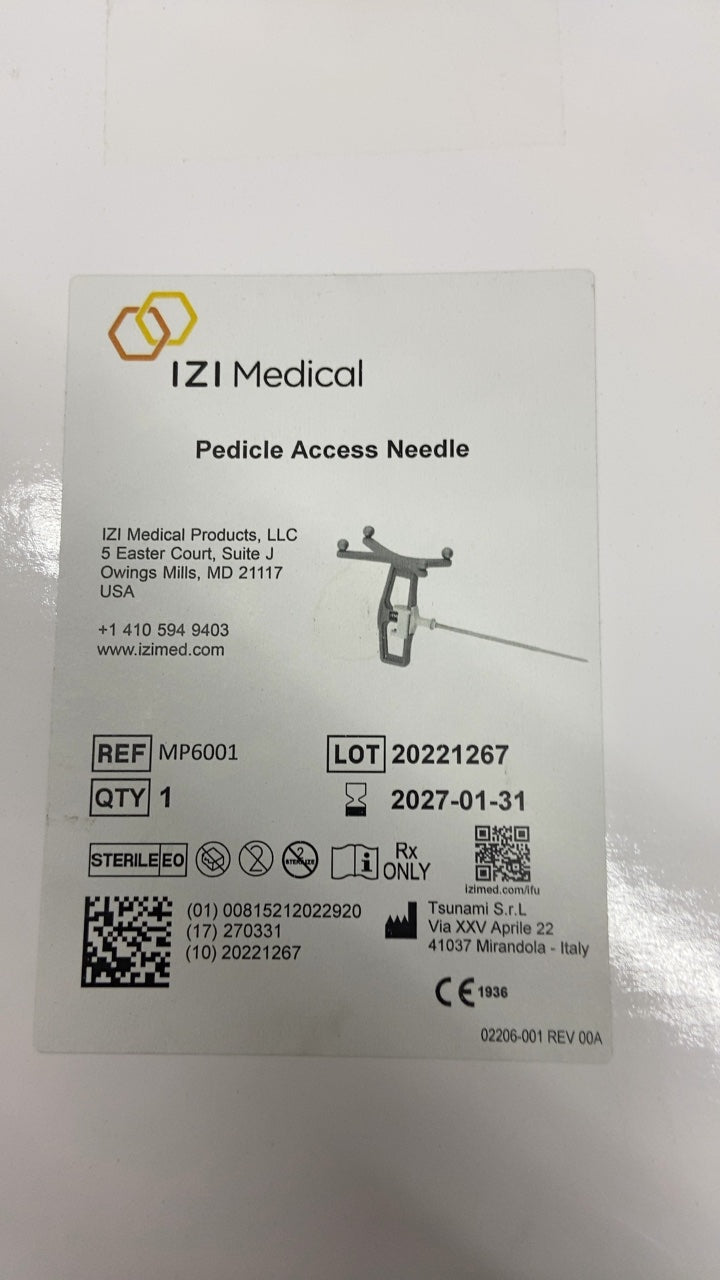 MP6001 - IZI MEDICAL - Pedicle Access Needle, (BX/1)