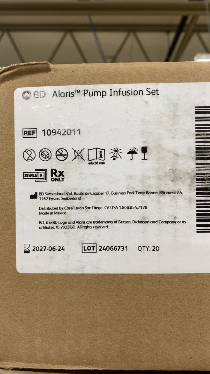 10942011 - BD - Alaris™ Pump Infusion Set, (CS/20)