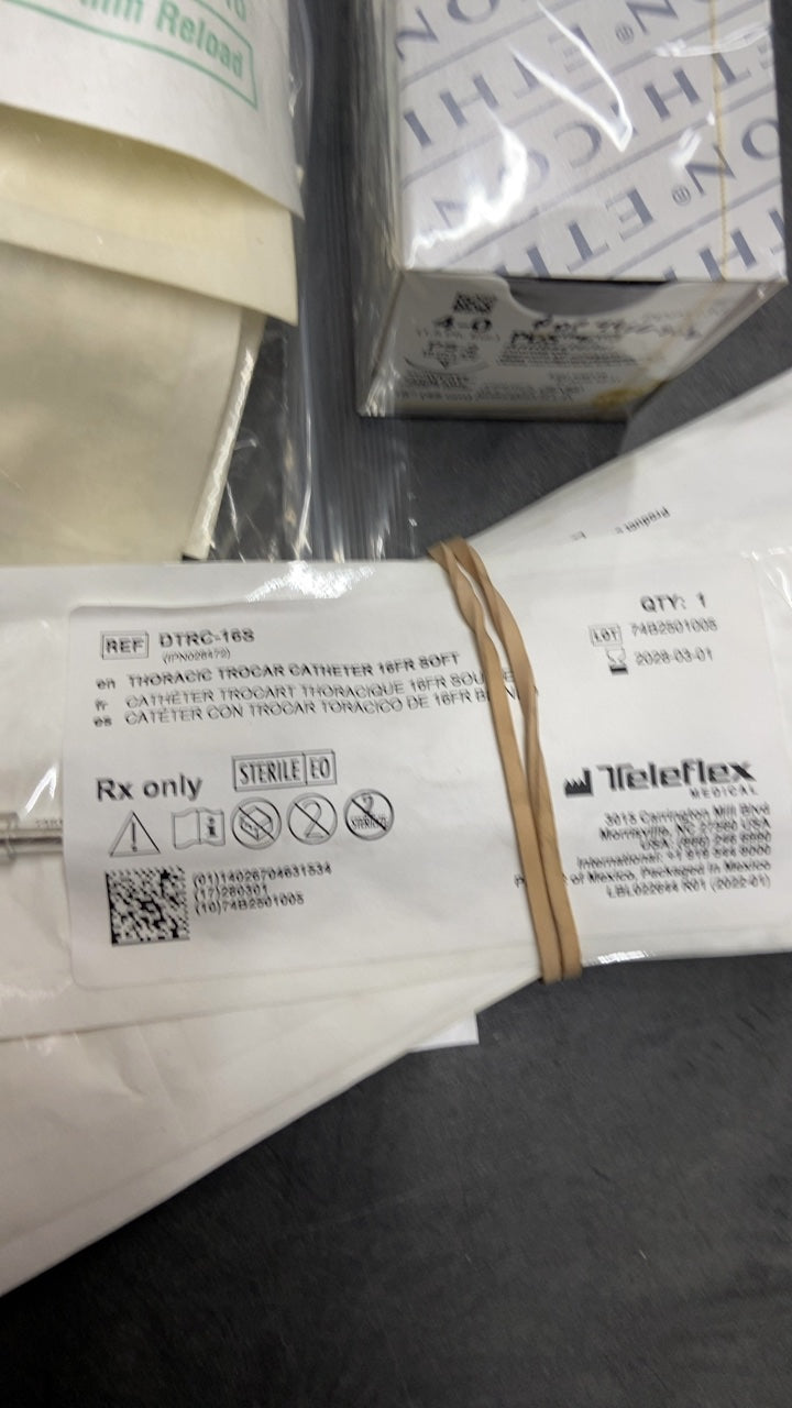 DTRC-16S - TELEFLEX - THORACIC TROCAR CATHETER 16FR SOFT, (EA/1)