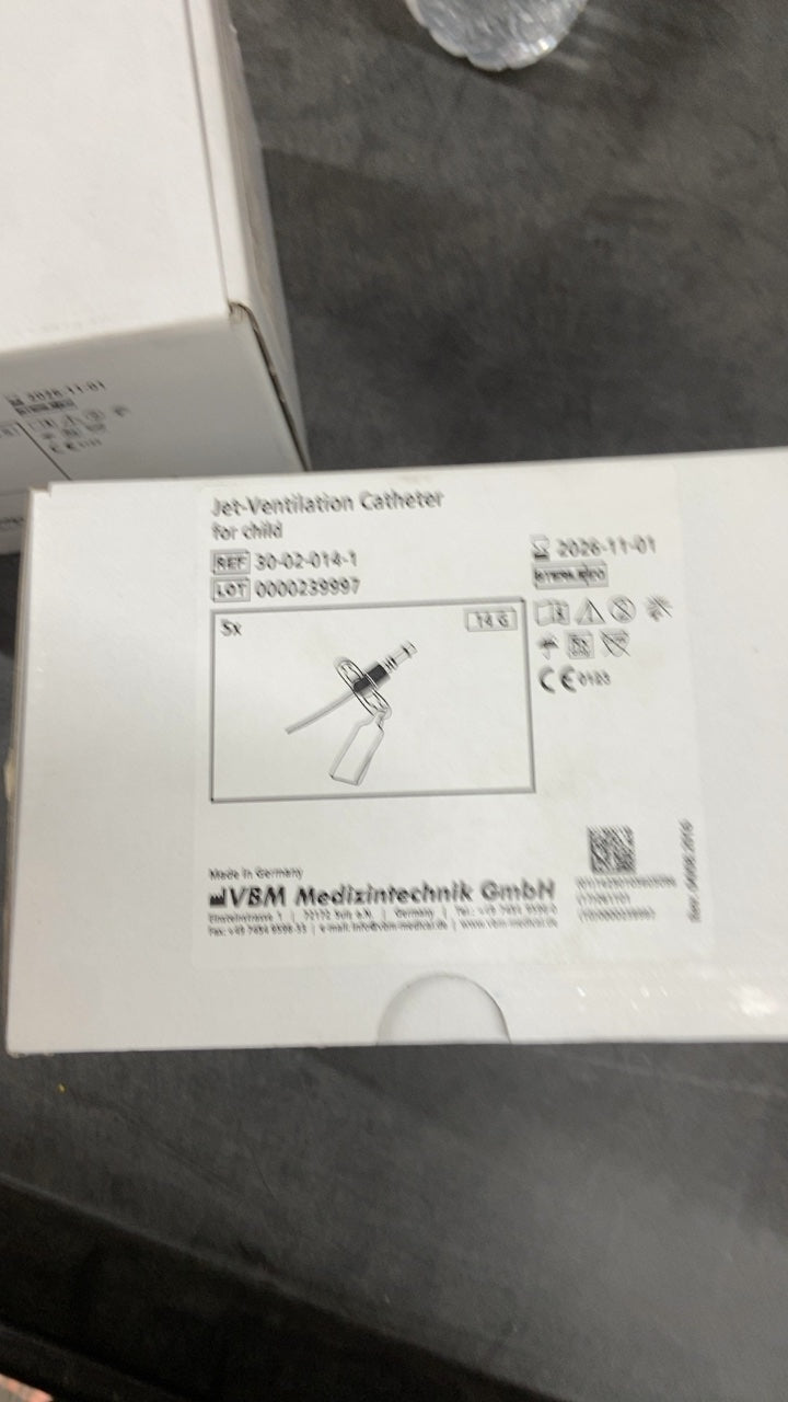 30-02-014-1 - VBM MEDIZINTECHNIK - Jet Ventilation Catheter for child, (BX/5)