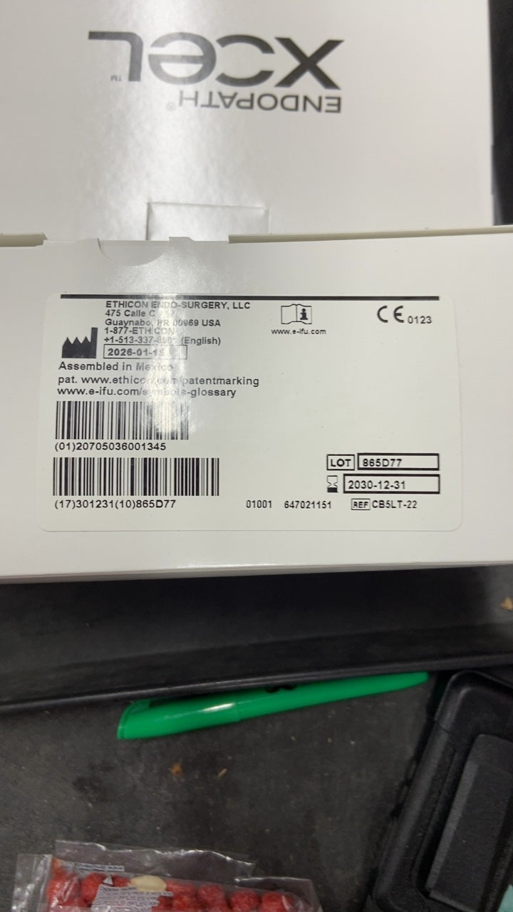 CB5LT-22 - ETHICON - ENDOPATH XCEL, (BX/6)