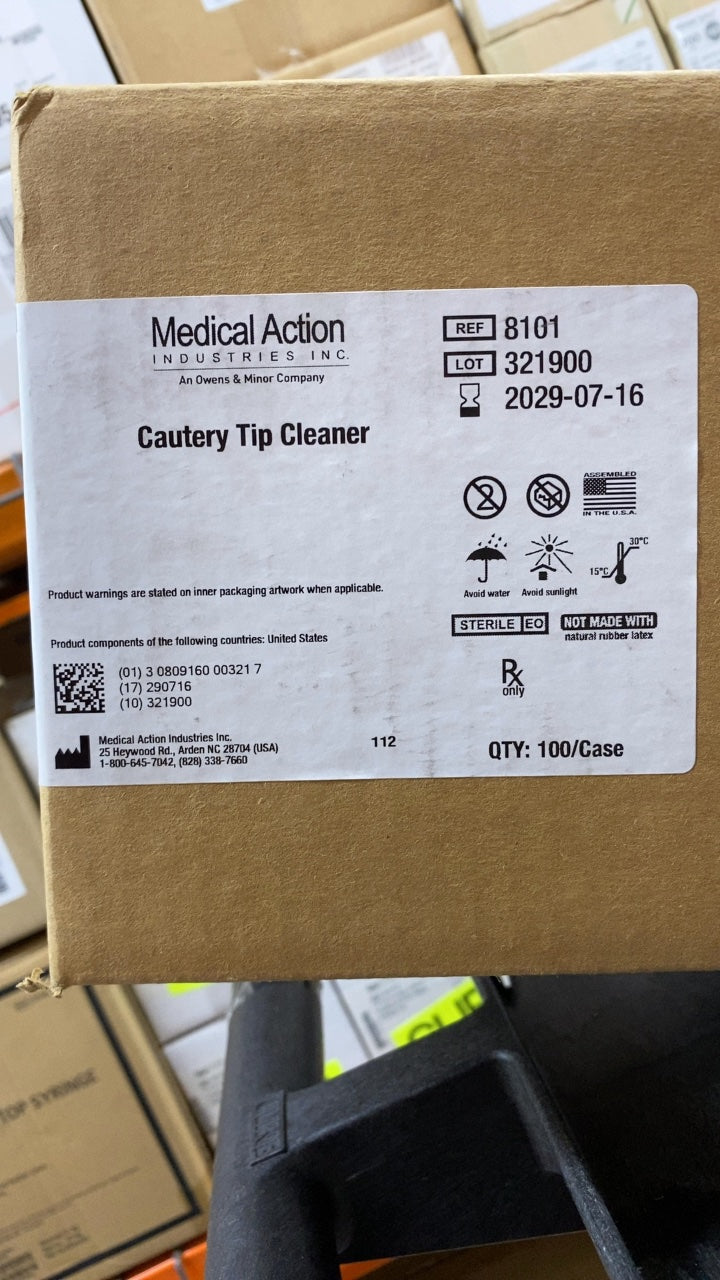 8101 - MEDICAL ACTION - Cautery Tip Cleaner, (CS/100)