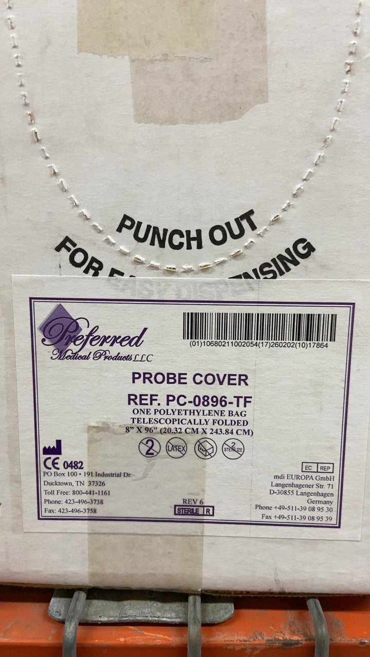 PC-0896-TF - PREFERRED MEDICAL - PROBE COVER, (BX/20)