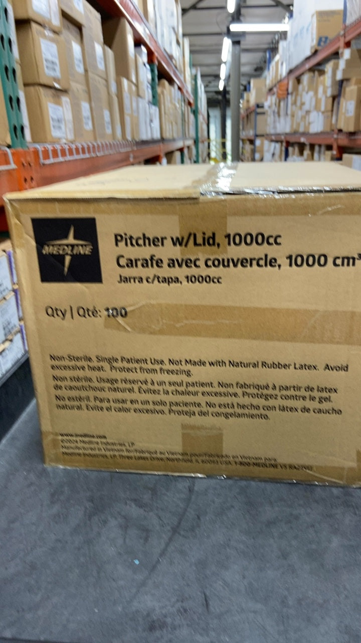 DYND80521N - MEDLINE - Pitcher w/Lid, 1000cc, (CS/100)
