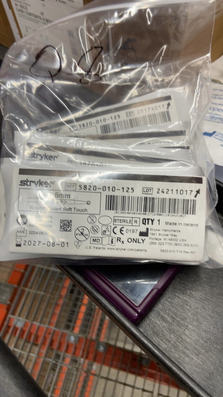 5820-010-125 - STRYKER - Stryker 2.5Mm Round Fluted Soft Touch, (EA/1)