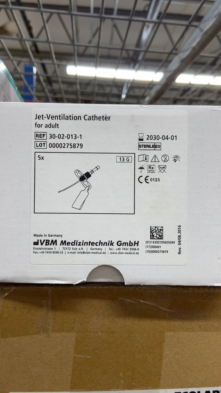 30-02-013-1 - VBM MEDIZINTECHNIK - Jet-Ventilation Catheter for adult, (BX/5)