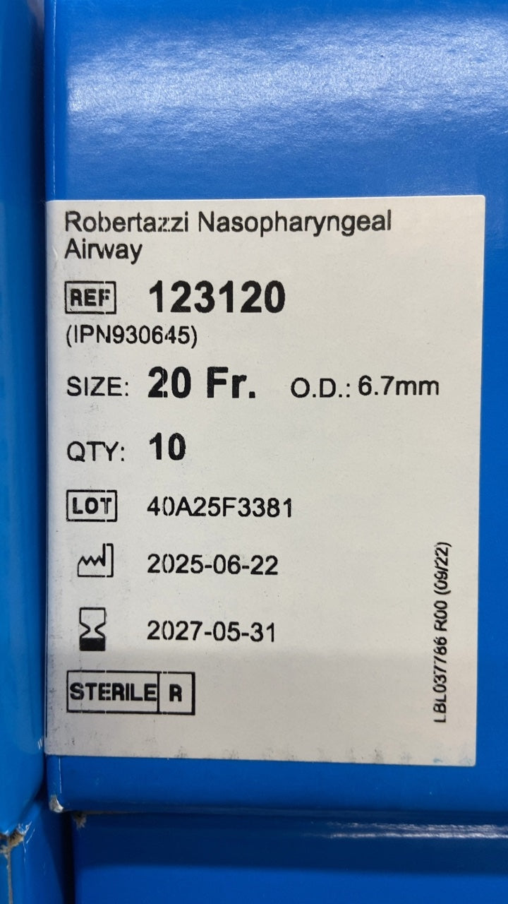 123120 - TELEFLEX - Robertazzi Nasopharyngeal Airway, (BX/10)
