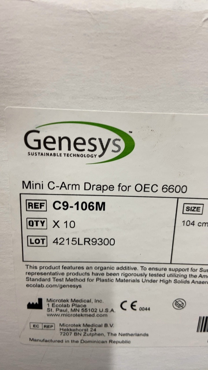 C9-106M - MICROTEK MEDICAL - Mini C-Arm Drape for OEC 6600, (BX/10)