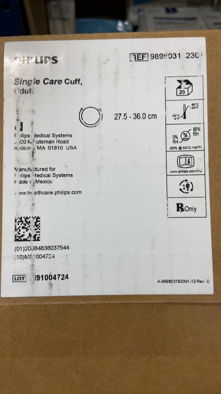 9898031-230 - PHILIPS - Single Care Cuff, Adult, (BX/20)