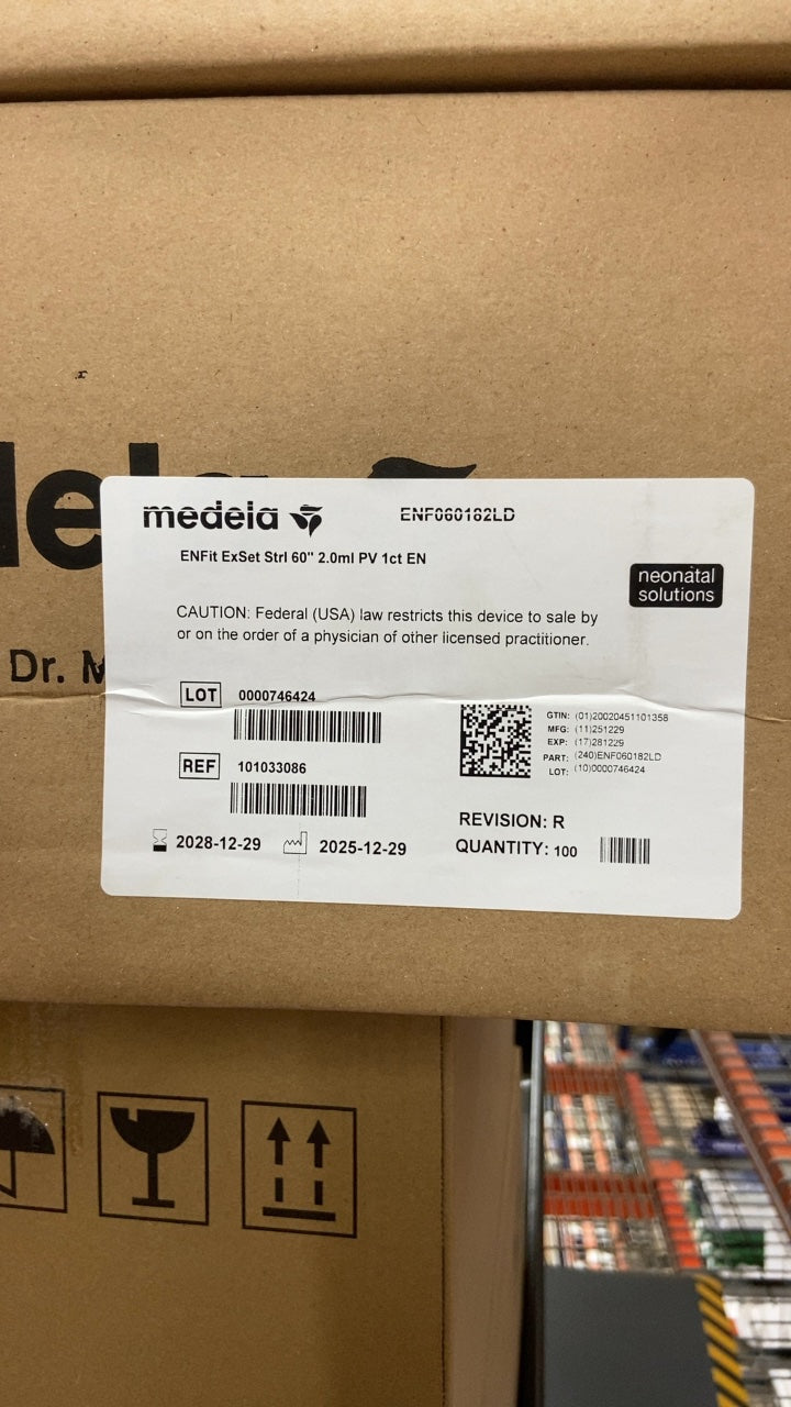 101033086 - MEDELA - ENFit ExSet Strl 60" 2.0ml PV 1ct EN, (BX/100)