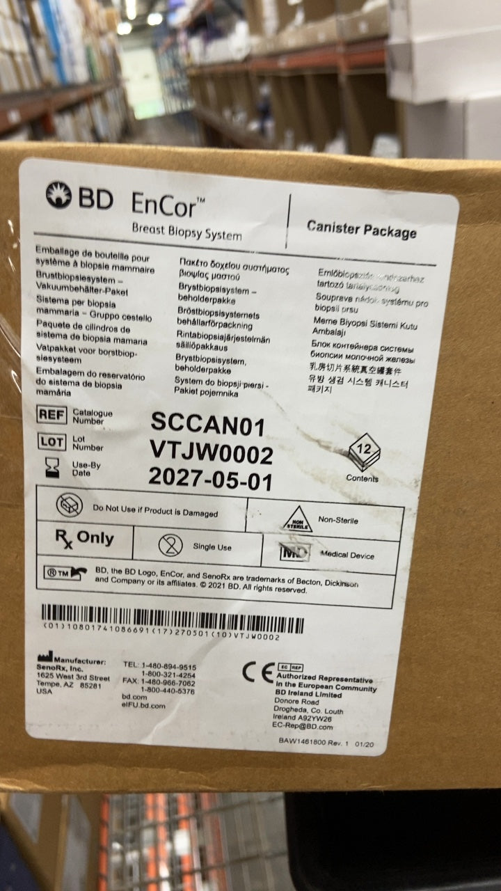 SCCAN01 - SENORX - BD EnCor Breast Biopsy System - Canister Package, (BX/12)