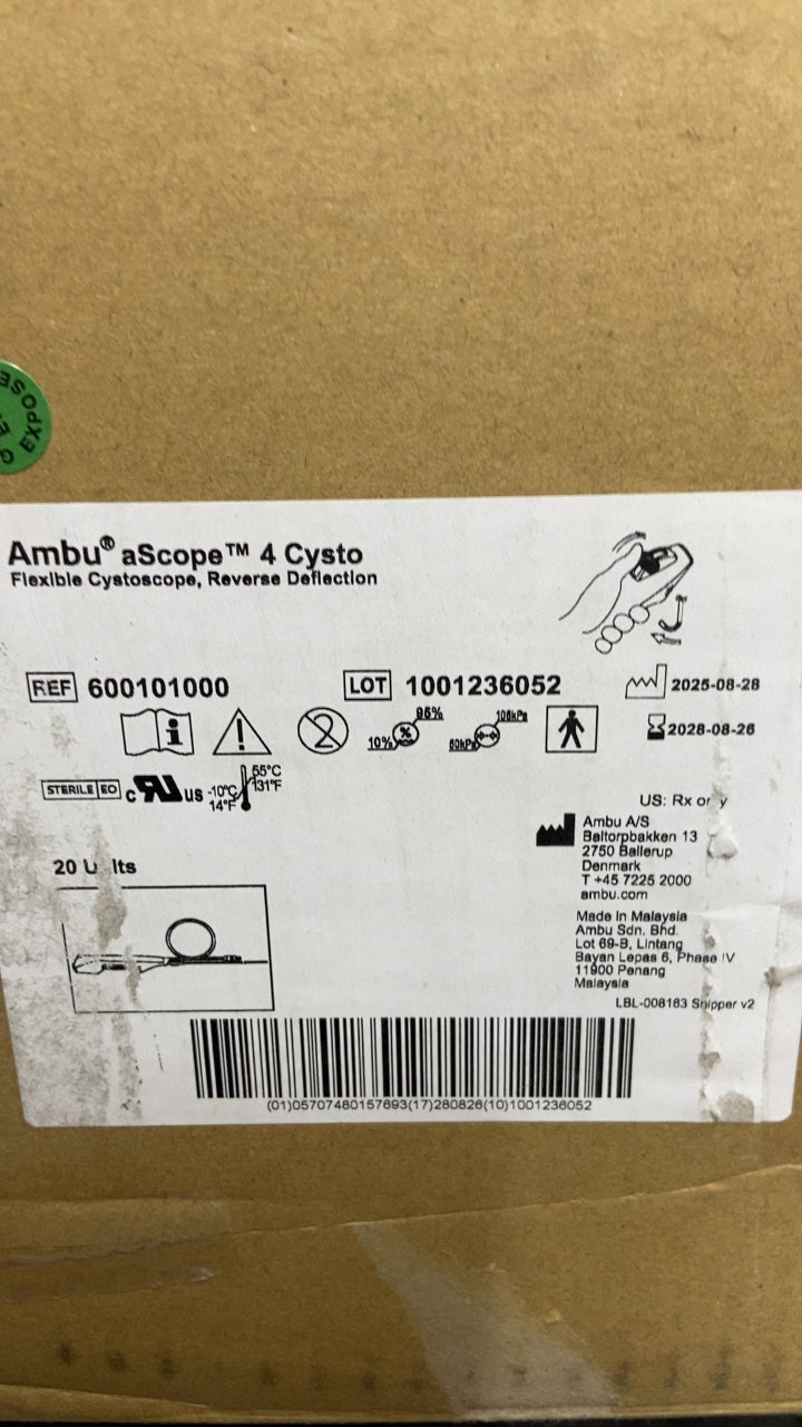 600101000 - AMBU - Ambu aScope 4 Cysto Flexible Cystoscope, Reverse Deflection, (CS/20)