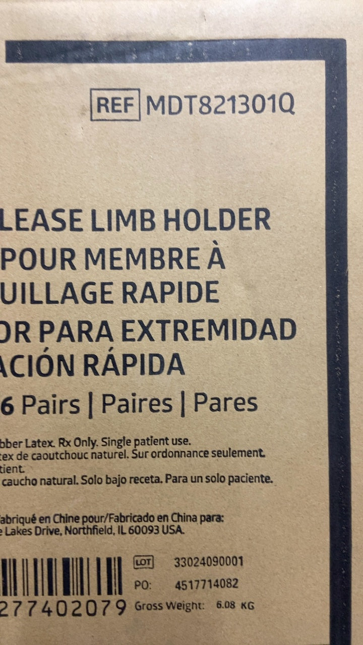 MDT821301Q - MEDLINE - RELEASE LIMB HOLDER, (BX/36)
