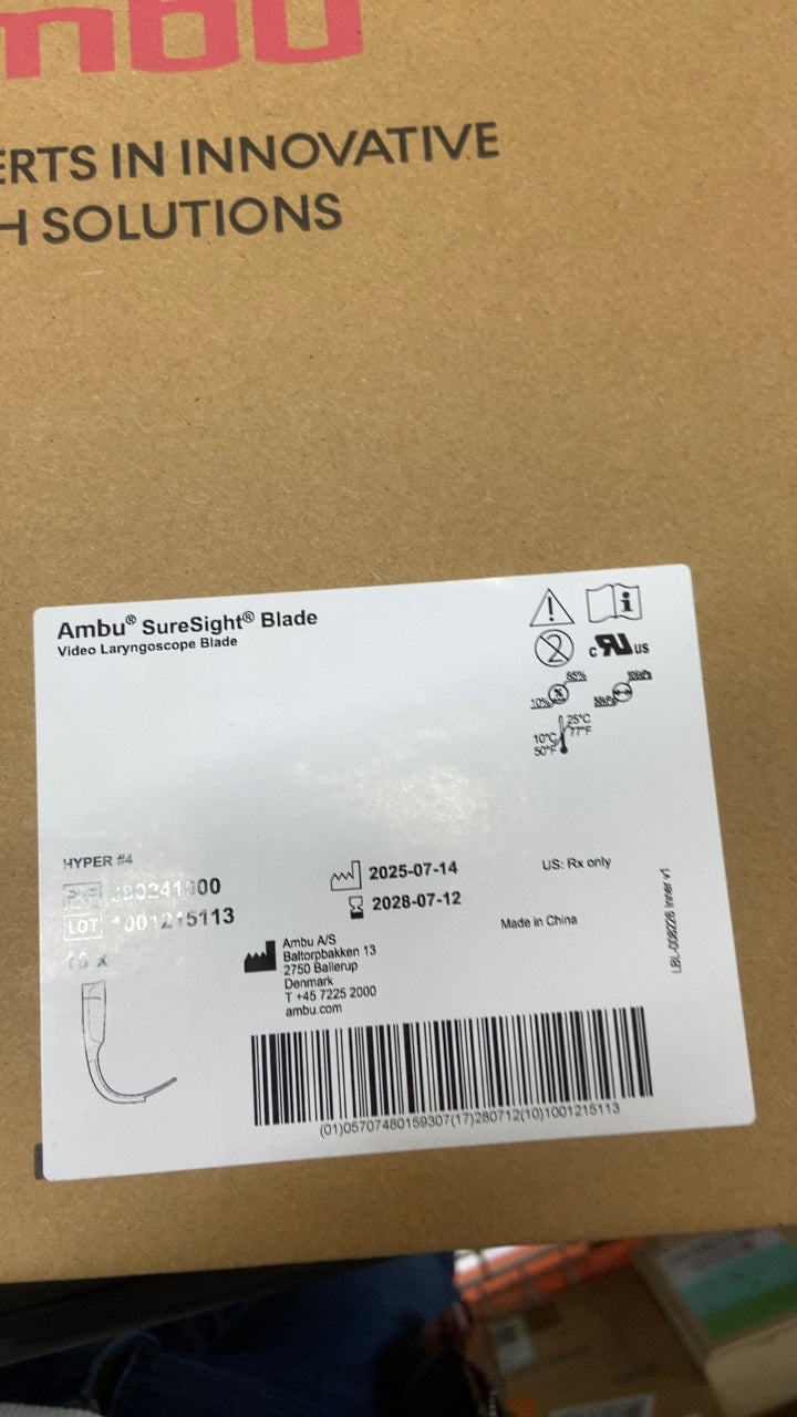 390241000 - AMBU - Ambu® SureSight® Blade Video Laryngoscope Blade, (BX/10)
