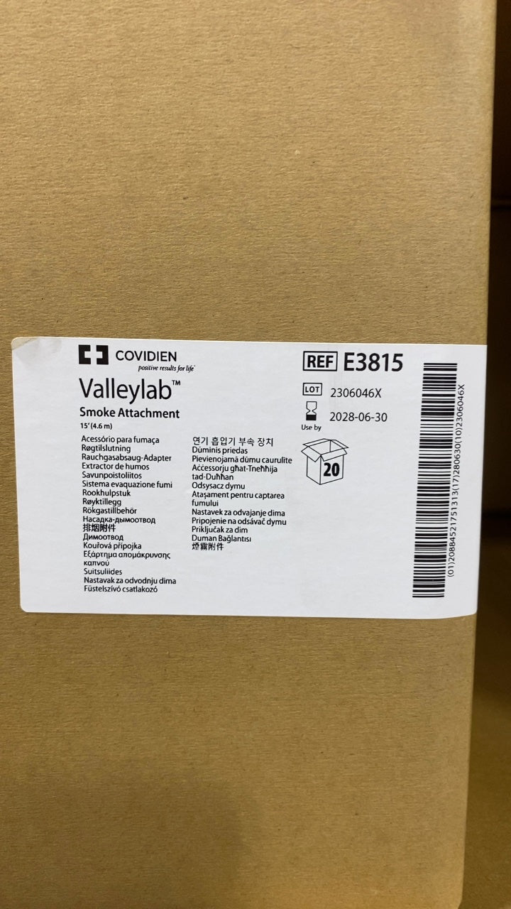 E3815 - COVIDIEN - Valleylab Smoke Attachment 15' (4.6 m), (BX/20)