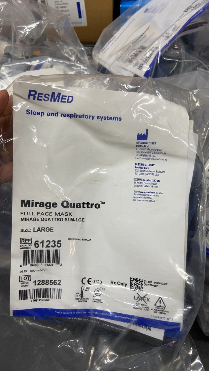 61235 - RESMED - Mirage Quattro Full Face Mask, (EA/1)