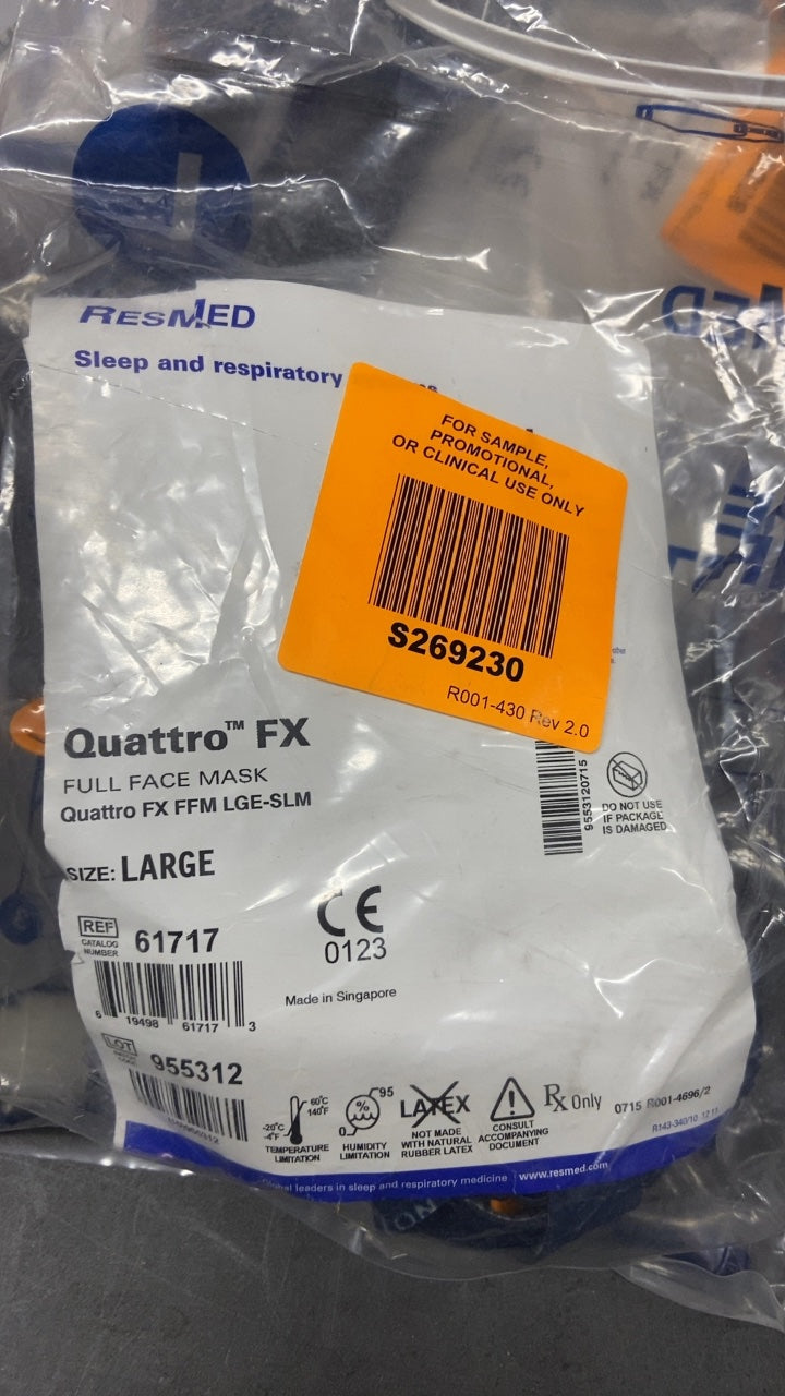 61717 - RESMED - Quattro FX Full Face Mask - Large, (EA/1)