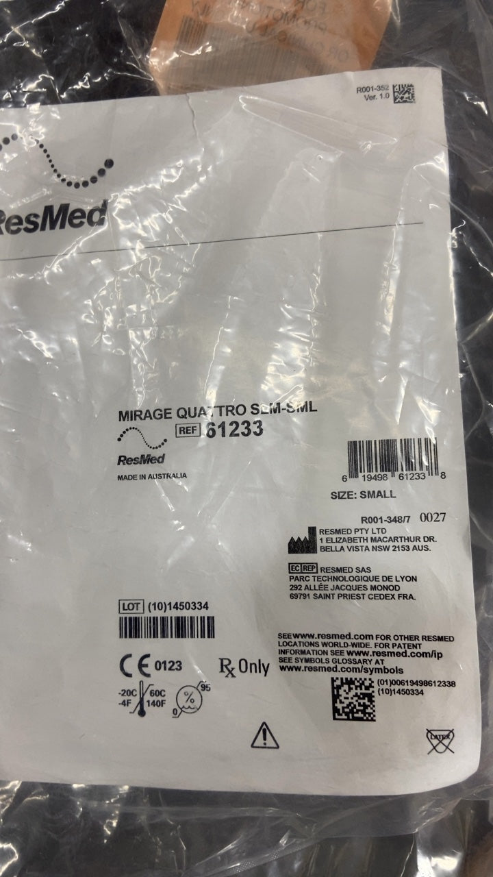 61233 - RESMED - MIRAGE QUATTRO S-M-S-ML, (EA/30)